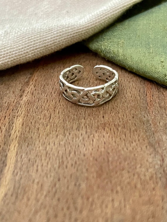 Nice Adjustable Celtic Solid Sterling 925 Silver … - image 2
