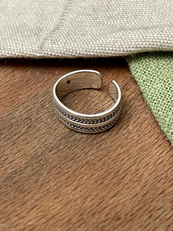 Adjustable Indian Boho Solid Sterling 925 Silver … - image 2