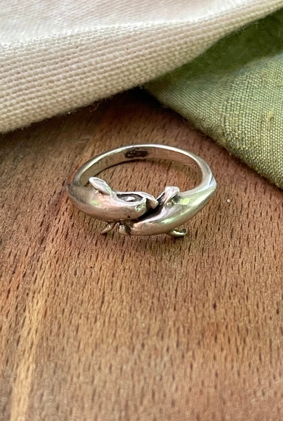 Dolphin Sailing Surf Solid Sterling 925 Silver Ri… - image 3