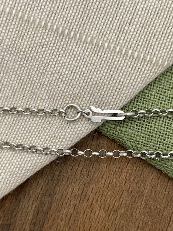 Thin Belcher Link Solid Sterling 925 Silver Brace… - image 2