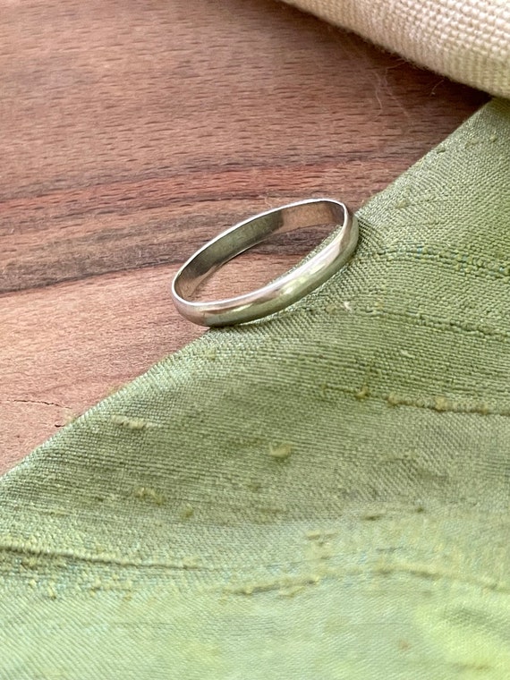 Thin Plain Band Solid Sterling 925 Silver Ring SI… - image 4