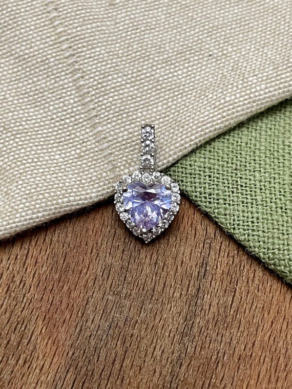 Sparkly Crystal Clear Stone Solid 925 Sterling Si… - image 5