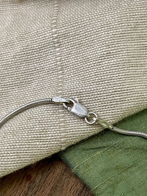 Nice Thin Rope Link Bracelet Solid Sterling 925 S… - image 4