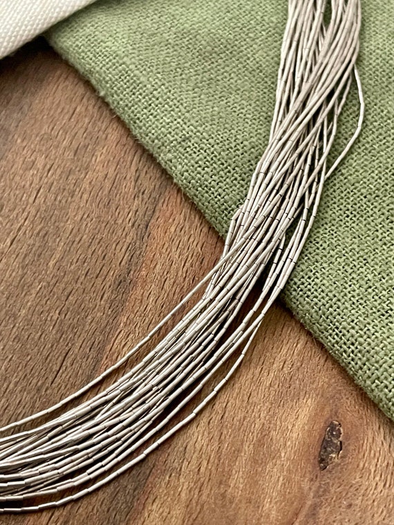 Multi Strand String Link Choker Chain Necklace So… - image 4