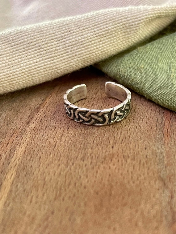 Nice Adjustable Celtic Solid Sterling 925 Silver … - image 3