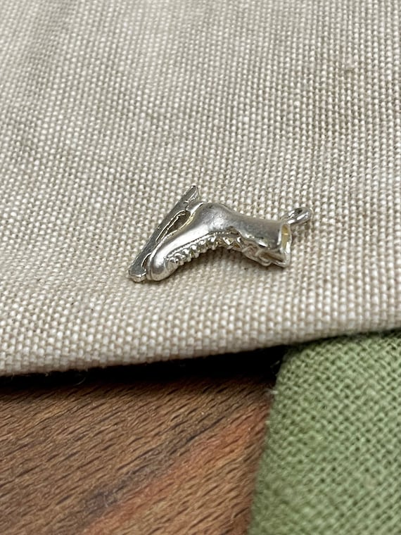 Cute Iceskating Boot Charm Pendent Solid 925 Ster… - image 4