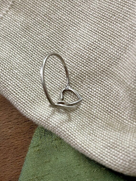 Nice Interlinking Heart Solid Sterling 925 Silver… - image 6