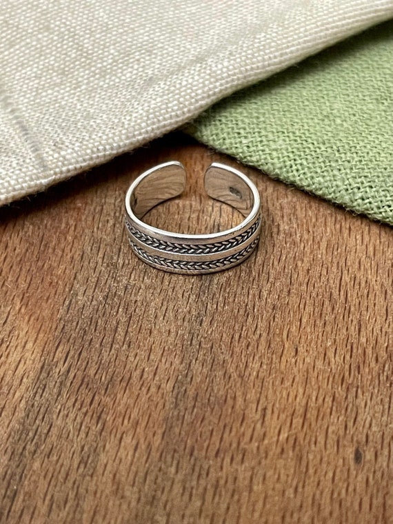 Adjustable Indian Boho Solid Sterling 925 Silver … - image 1