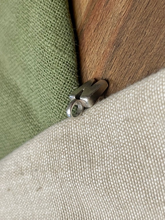 Initials Letter N Charm Pendent Solid 925 Sterlin… - image 3