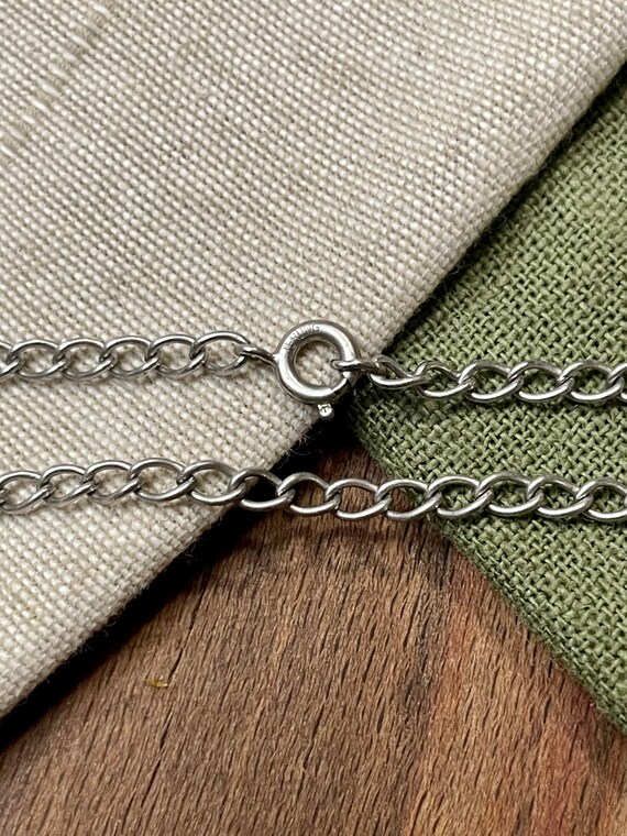 Nice Thin Delicate Curb Chain Solid Sterling 925 … - image 2