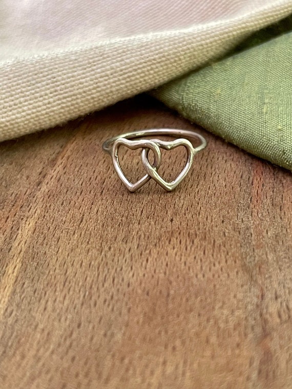 Nice Interlinking Heart Solid Sterling 925 Silver… - image 4