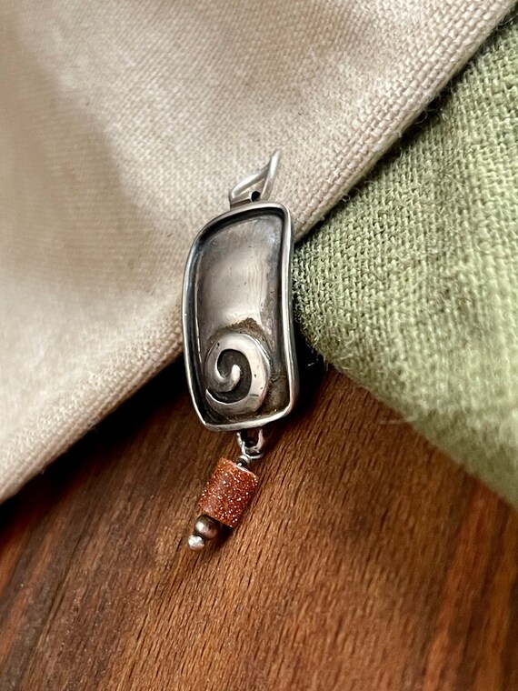 Everlasting Energy Boho Pendant Solid Sterling 92… - image 2