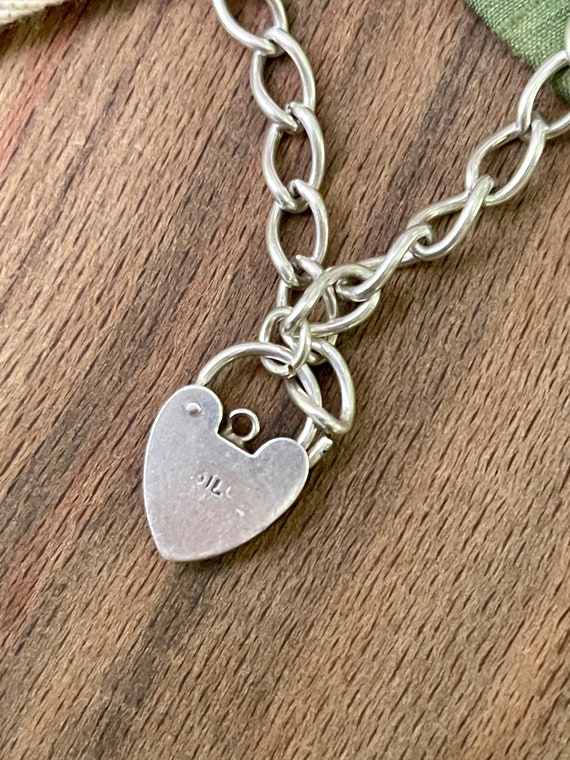 Thin Multi Link Curb Bracelet Chain Solid Sterlin… - image 3