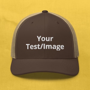 Custom Retro Trucker Hat, Personalized Trucker Hat, Embroidery With Your Own Text or Design , Trucker Hat , Embroidered trucker hat