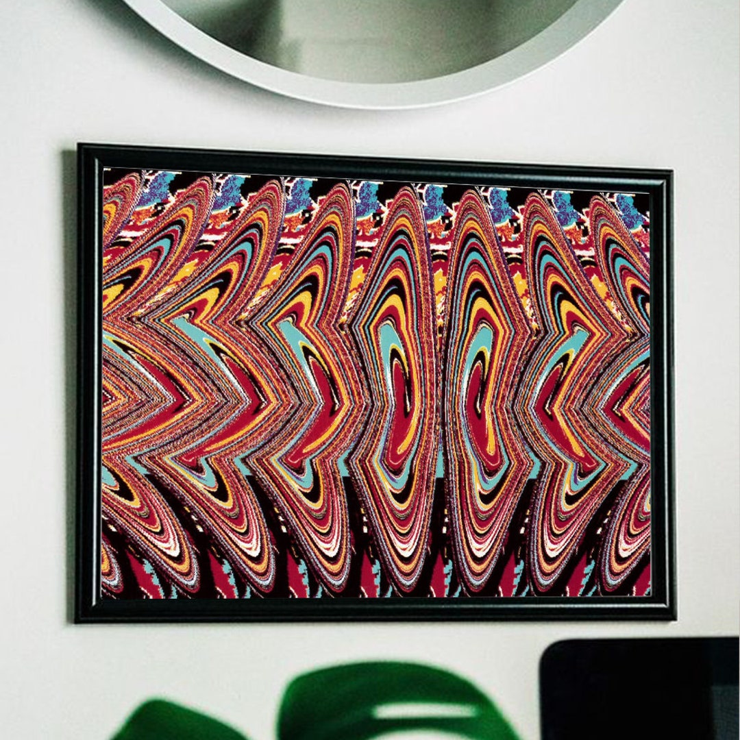 Magic Eye Poster Etsy