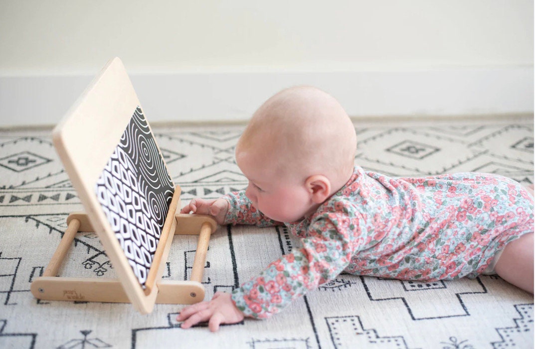 Baby mirror tummy time sales