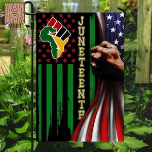 Juneteenth African American Flag- Juneteenth House flags- Juneteenth Garden Flag- Juneteenth Decoration- Black Independence Day-Black Pride