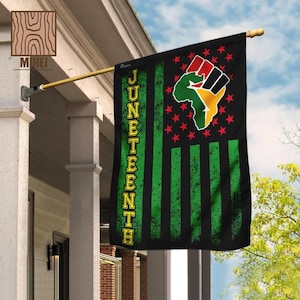 Juneteenth House flags- Juneteenth Garden Flag- Juneteenth African American Flag- Juneteenth Decoration- Black Independence Day-Black Pride