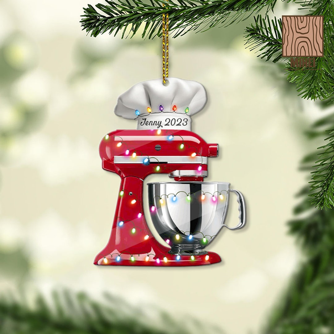 Personalized Baking Mixer Christmas Ornament Baking 2023 Etsy
