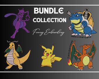 Precio más bajo en fineryembroidery.com. Paquete Pokémon - Diseño de bordado, paquete de 51 diseños