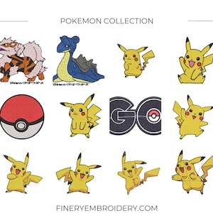 Lower price on fineryembroidery.com. Pokemon Pack Embroidery Design, bundle of 51 designs image 4