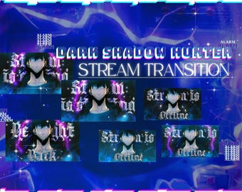 Dark Shadow Hunter Animated Stream Screens Pack (Digitaler Download)