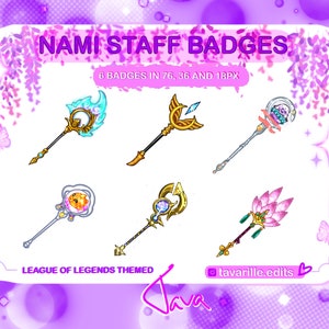 Nami Staff Badges | League of Legends Themed