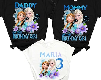 Elsa Birthday Girl Shirt, Frozen Family T-shirts, Birthday Girl, Frozen,Ana, Customized , Personalized Birthday Outfit ,Outfit,Tee,Girl