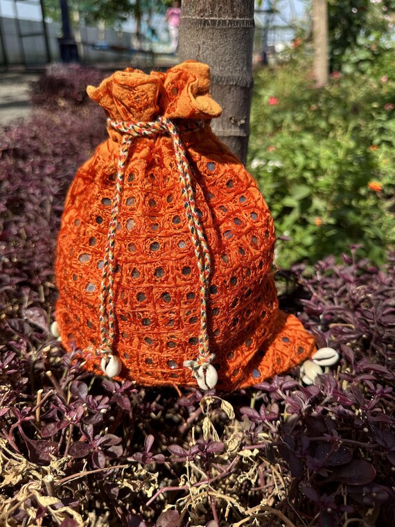 Buy Vintage Potli Bag, Hand Embroidered Bag,banjara Bag,boho Bags 