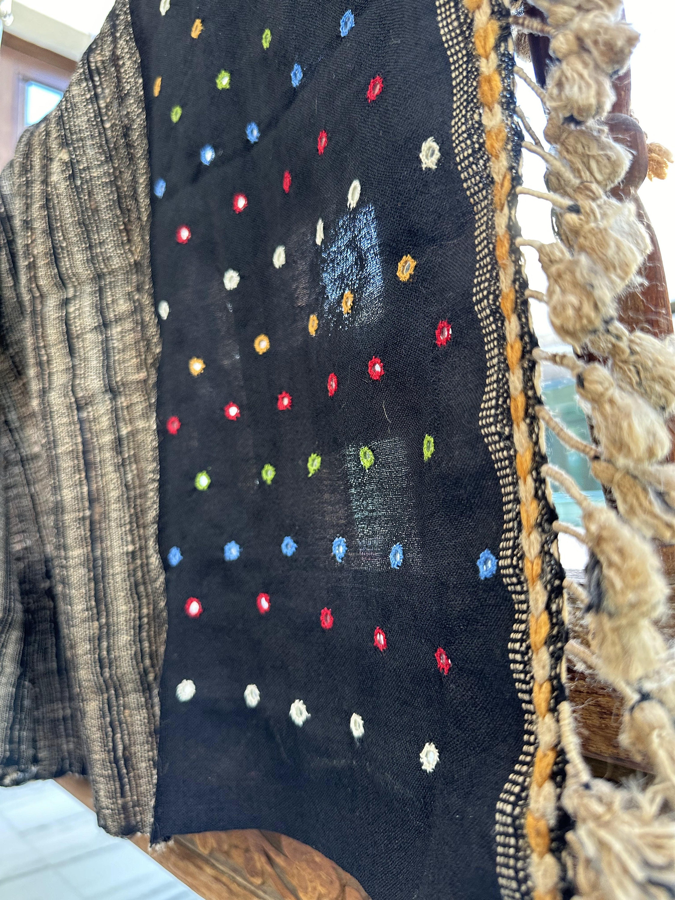 Handwoven Desi Wool (indian Wool) Shawl/throw From Kutch Gujarat Wool ...