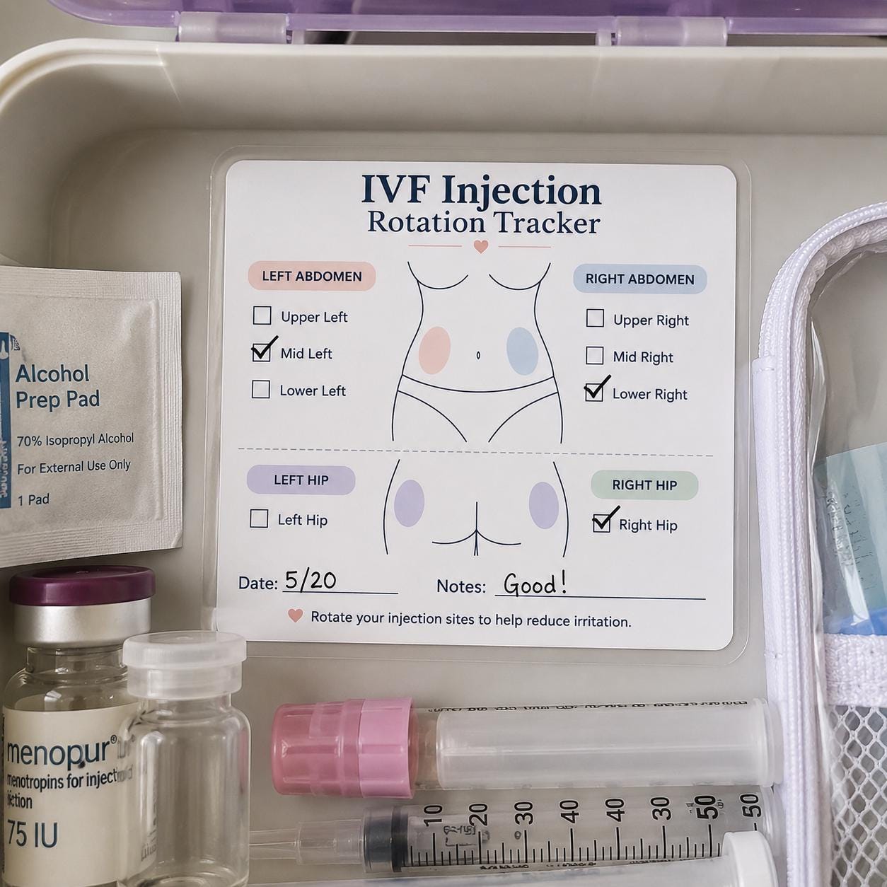 Vb Rotation Tracker Pdf IVF Injection Rotation Tracker – Printable PDF Download - Etsy