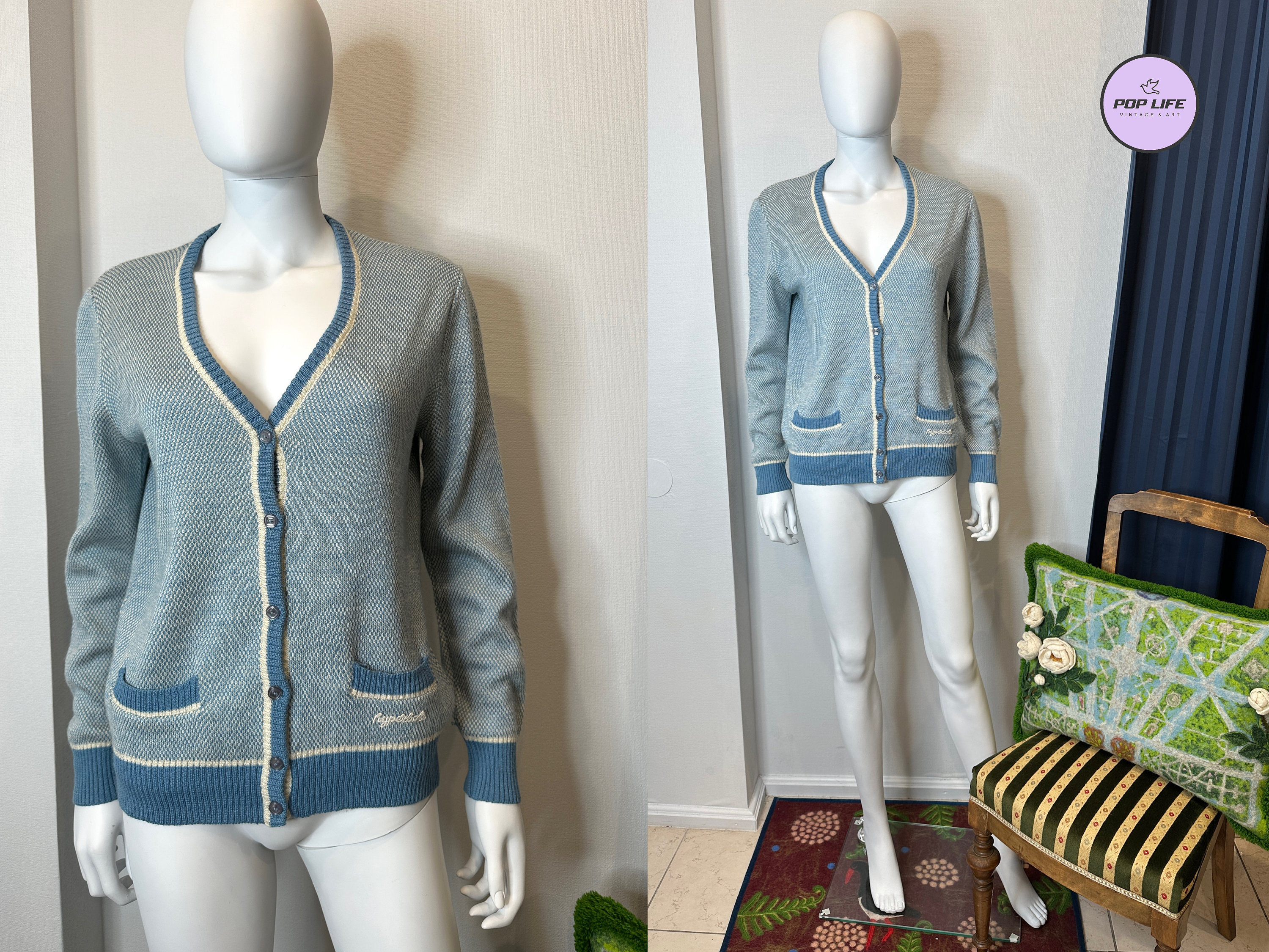 Courreges Cardigan - Etsy Courreges Cardigan - Etsy