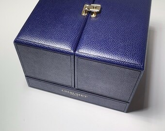 【バラ売可】CHAUMET ギフトボックス 2個セット ネイビー Chaumet Paris Original Necklace Box – Luxury Presentation Case - Etsy