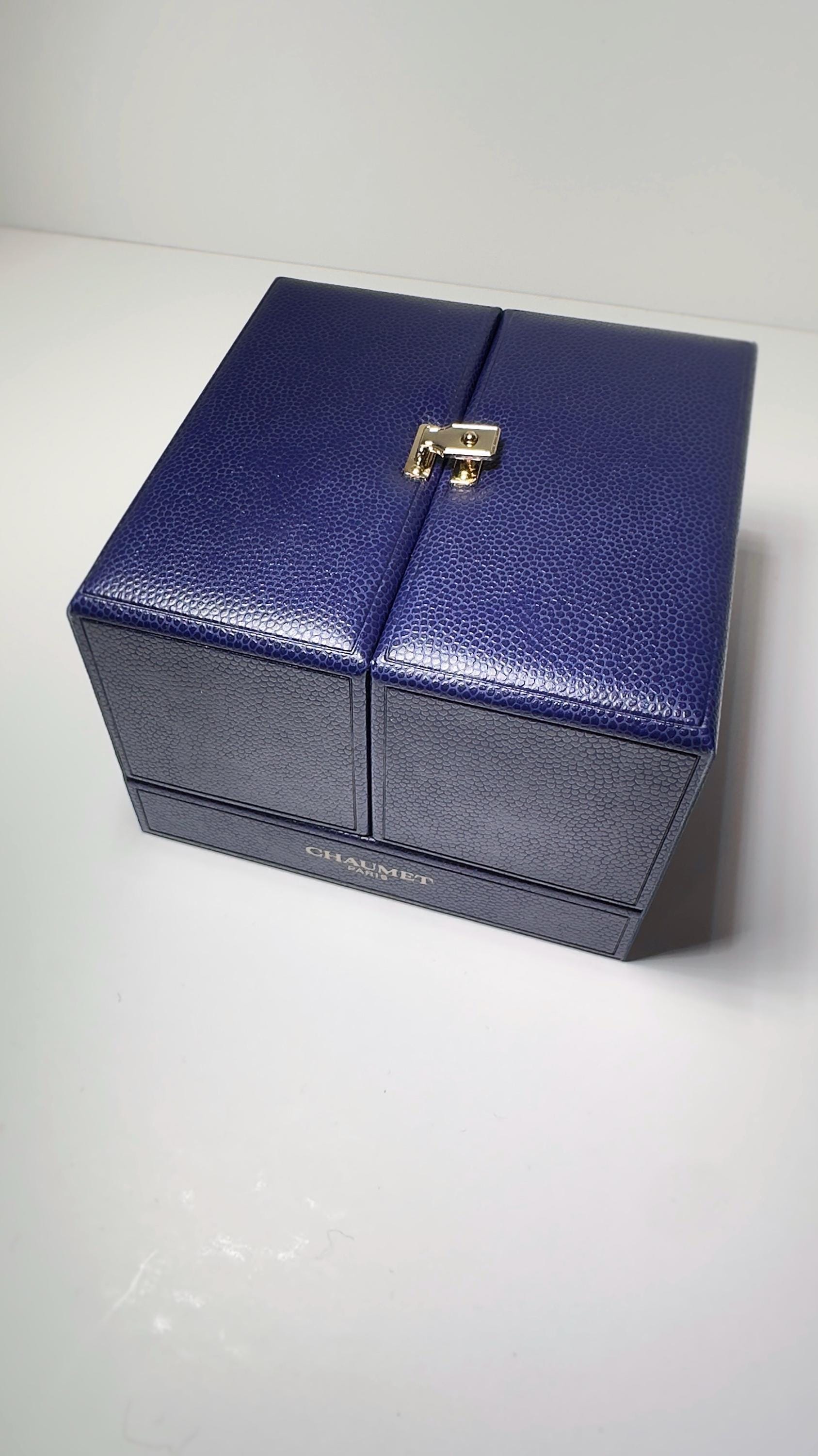 【バラ売可】CHAUMET ギフトボックス 2個セット ネイビー Chaumet Paris Original Necklace Box – Luxury Presentation Case - Etsy