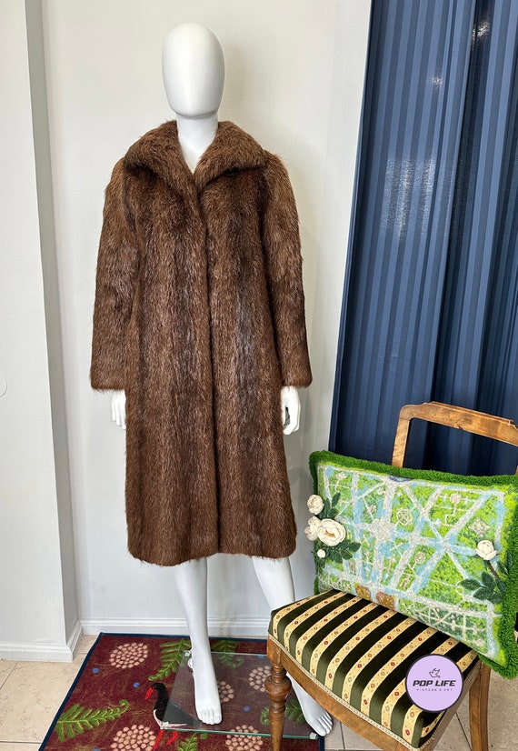 Long hair beaver fur coat sale