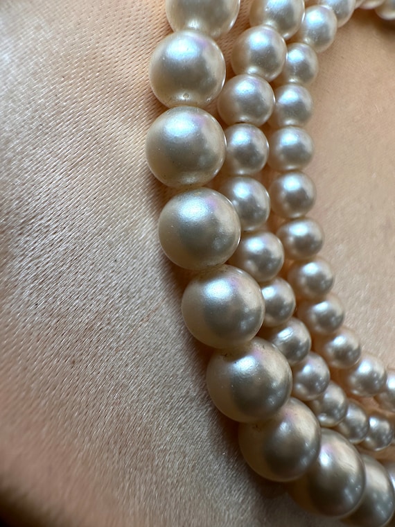 Vintage 1950s CIRO Delicate Faux Pearl Necklace 9… - image 5