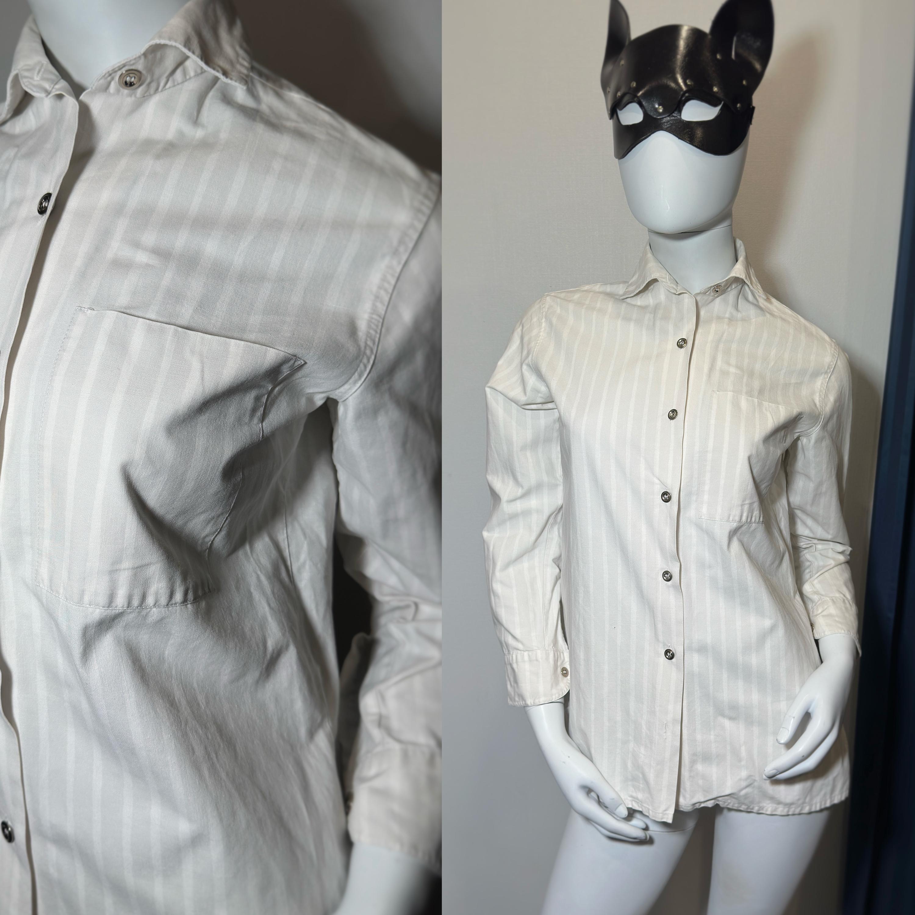 ヴィンテージ マリメッコ ヨカポイカ ホワイト ライトグレー コットン