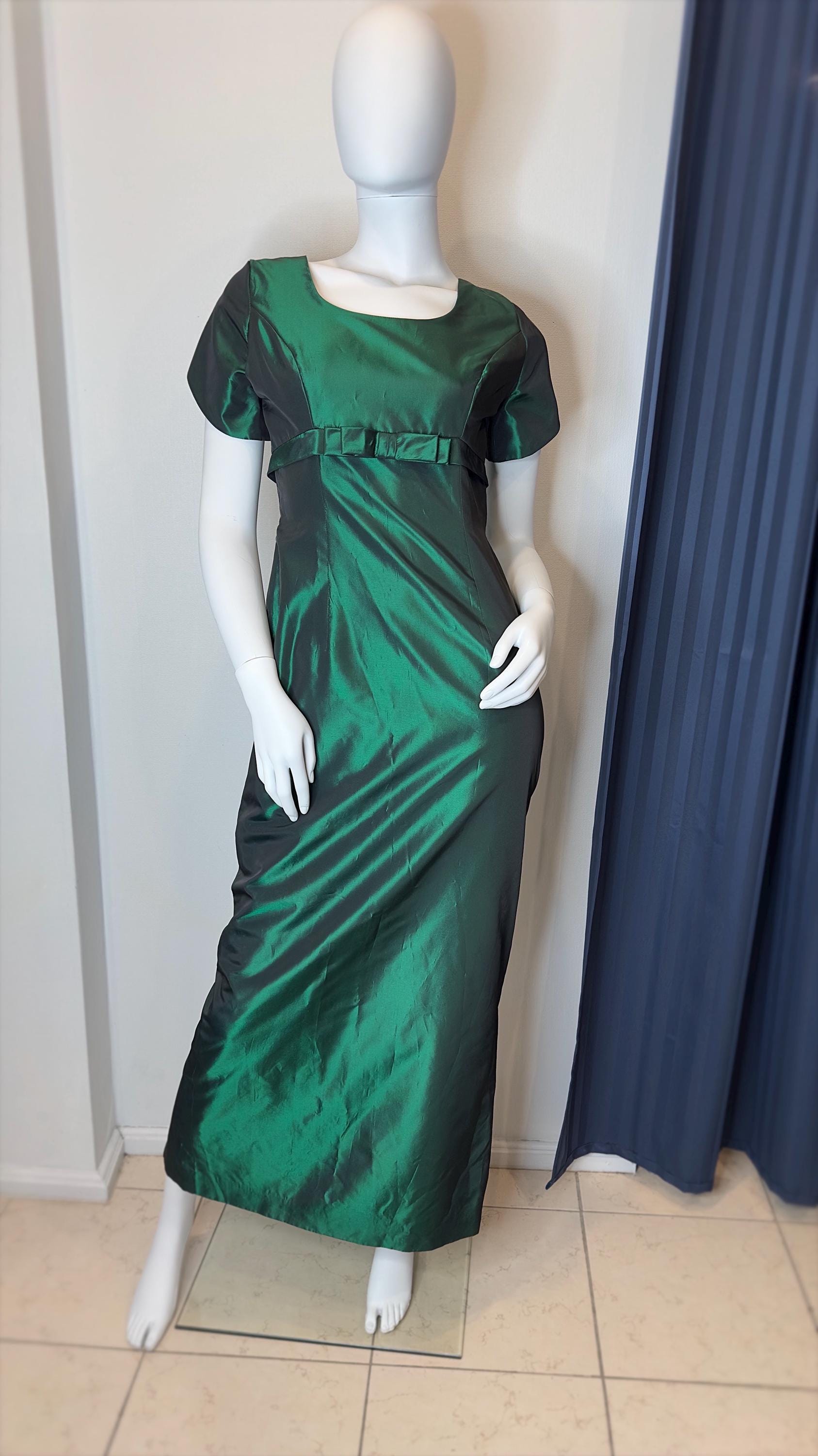 Emerald Empire Waist Dress - Etsy