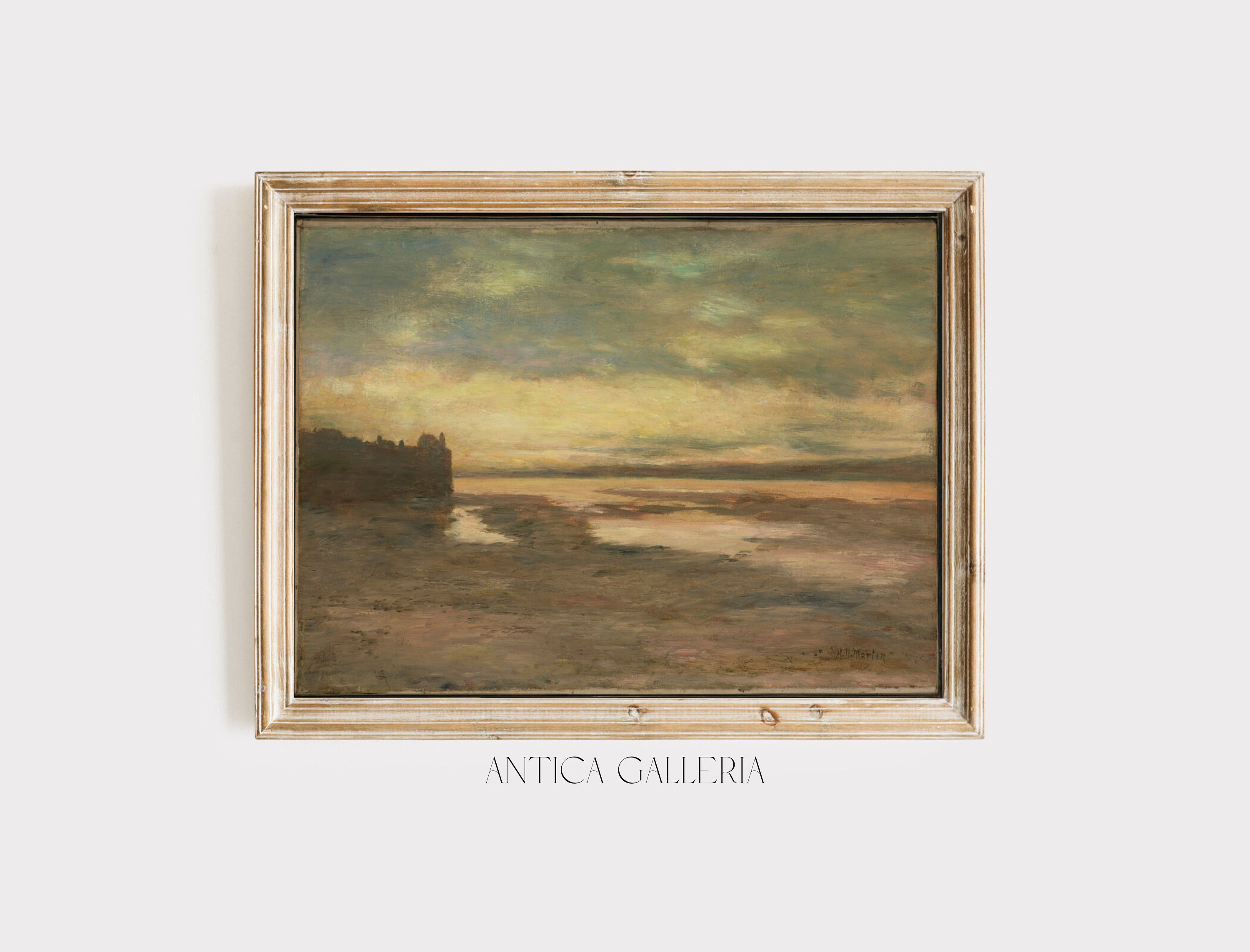 Nautical Vintage Gallery Wall SET of 10 | Coastal Painting | Antique ...