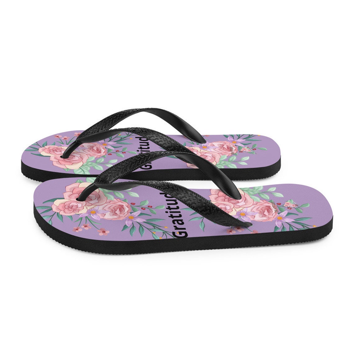 Purple Flip Flops, Bach Party Flip Flops, Women Slippers, Flip Flops