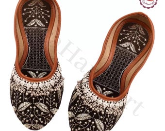 Women Casual Punjabi Jutti | Bridal Ethnic wedding Stylish Mojari -EiraHandArt