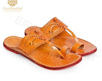 Men's Kolhapuri chappals hardcrafted Stylish, Ethinicwear & Dailywear- EiraHandArt
