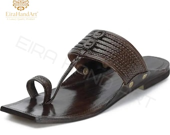 Herren Leder Kolhapuri Chappal Schuhe | Ethnische Sandalen, Bademode Schuhe