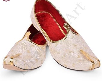 Handmade Wedding Jutti for Men: Sherwani Shoes