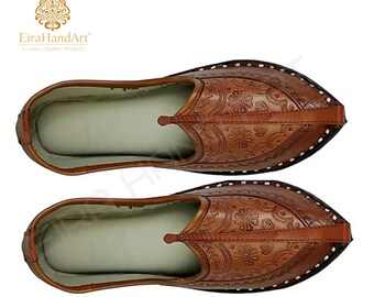 Handmade Leather Jutti Shoes: Men's Wedding Pakistani Khussa