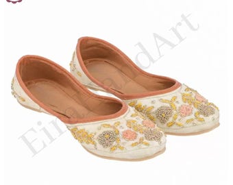 Punjabi Ethnic Wedding Jutti Classic & Fashion Shoe, Jutti For women - EiraHandArt