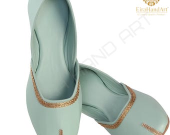 Handmade punjabi Wedding jutti for womens Pakistani khussa for girls outdoor shoes partiwear