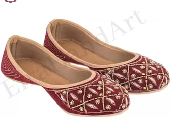 Punjabi Ethnic Wedding Jutti Classic & Fashion Shoe, Jutti For women - EiraHandArt