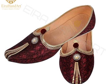 Jutti da sposo fatte a mano per uomo: scarpe Sherwani