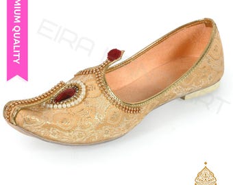 Punjabi Jutti para homens, sapatos Mojari para casamento Sherwani Khussa elegante Juttis